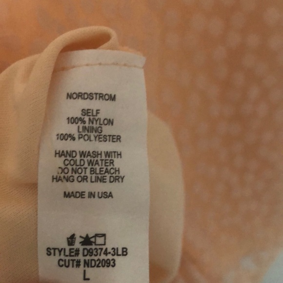NWT Nordstrom Dee Elle Lace Spring Blush Peach Polka Dot Sleeveless Shift Dress - Picture 12 of 12